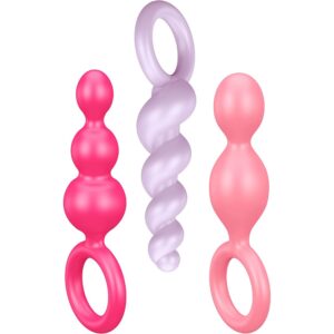 Ensemble de bouchons anaux multicolores