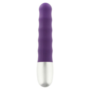 Mini vibromasseur strié discret