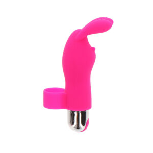 Vibreur de doigt rechargeable en forme de lapin