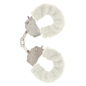 Poignets en fourrure blanche pour le plaisir