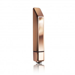 Vibromasseur en bambou rose et or