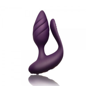 Vibromasseur télécommandé violet pour couple