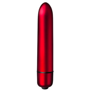 Vibromasseur bullet velours rouge