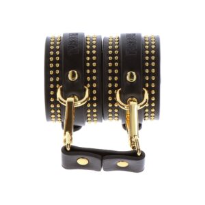 Manchettes de cheville cloutées noires