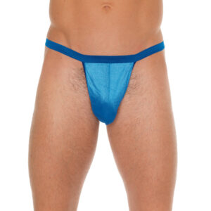 String bleu pour homme avec étui