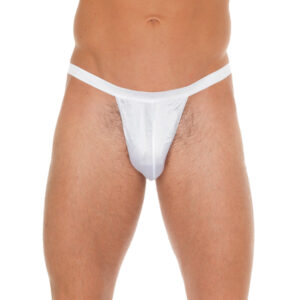 String blanc homme avec poche blanche