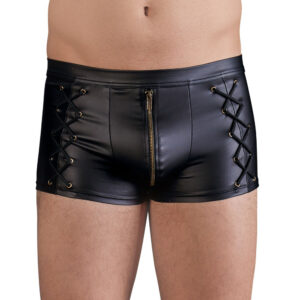 Pantalon ajusté noir mat