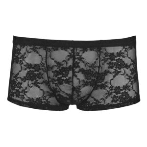 Caleçon boxeur en dentelle noir