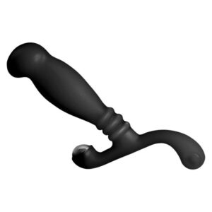 Masseur de prostate noir léger et ergonomique