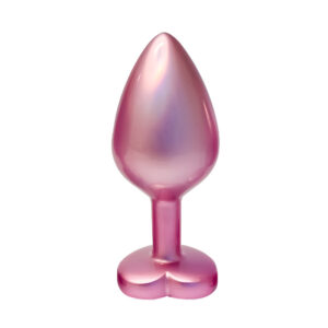 Plug anal en perles roses moyen