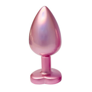 Plug anal en perles roses grand format