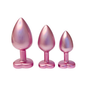 Plug anal rose en perles scintillantes