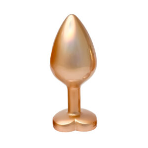 Plug anal en perles dorées taille moyenne