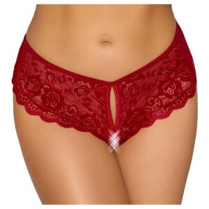 Culotte rouge sans entrejambe