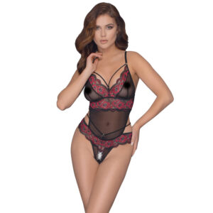 Body en dentelle sans entrejambe