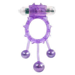 Cockring vibrant avec balle stimulante