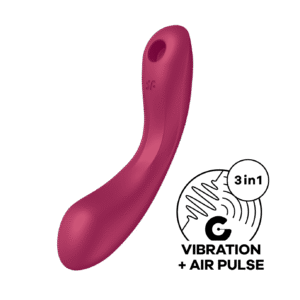 Vibromasseur 3 en 1 Rouge Curvy