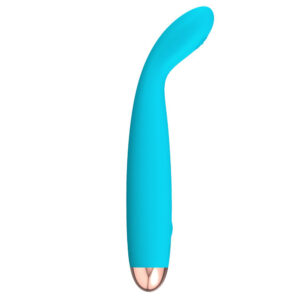 Mini vibromasseur rechargeable bleu douceur soyeuse