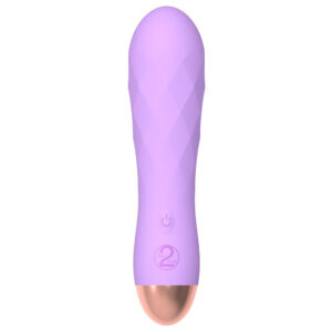 Mini vibromasseur rechargeable doux violet