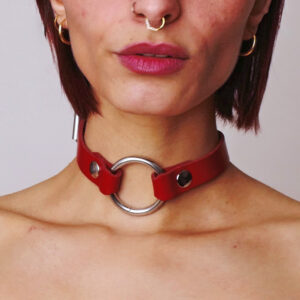 Choker en velours rouge