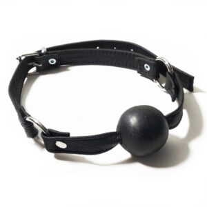 Boule noire en baillon