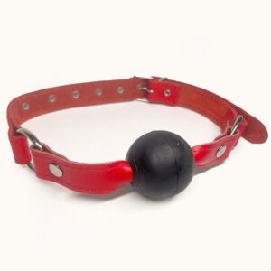 Baillon boule rouge et noire