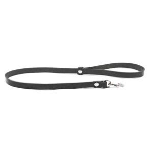 Laisse en cuir noir