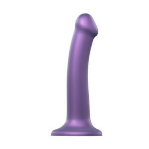Dildo violet métallique de moyenne taille