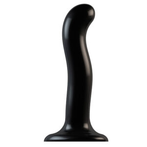Dildo courbé noir pour prostate et point G