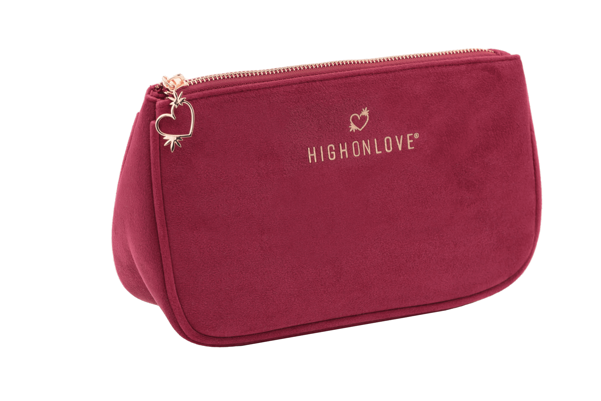 Pochette en velours rouge