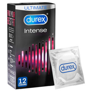 Préservatifs nervurés et pointillés Intense