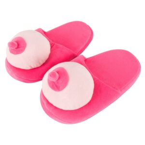 Chaussons en rose avec motif de poitrine