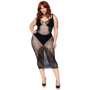 Robe à bretelles croisées grande taille