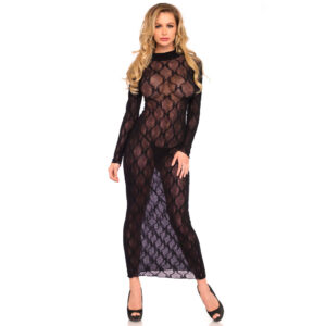Robe longue à manches longues pour femme