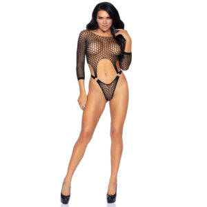 Body noir avec string pour femme