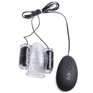 Vibromasseur double tête vibrant