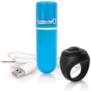 Bougie vibrante télécommandée bleue
