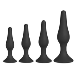 Plugs anal en silicone noir
