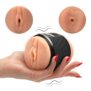 Vibromasseur double action pour vagin et anus.