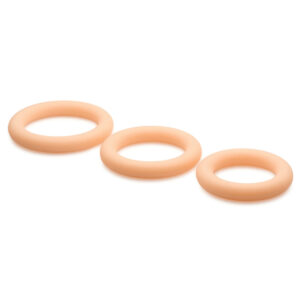 Ensemble d'anneaux péniens en silicone discret