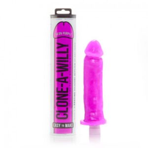 Vibrateur en silicone violet Willy Neon