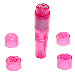 Vibromasseur de poche rose puissant