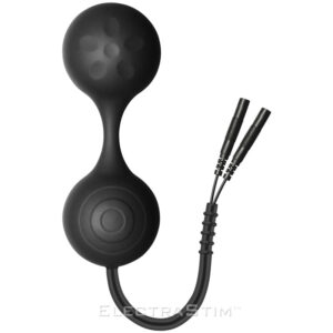 Boules de Kegel en silicone noir électrostimulantes