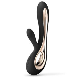 Vibromasseur rabbit noir à double stimulation