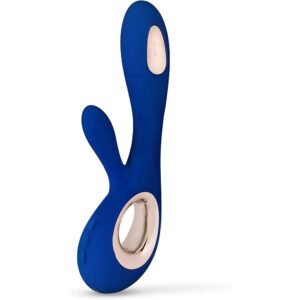 Vibromasseur double rechargeable bleu nuit