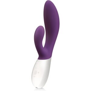 Vibromasseur rechargeable vagin et clitoris prune