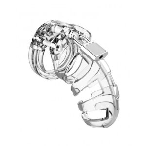 Cage de chasteté masculine transparente