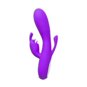 Vibromasseur en silicone violet à double stimulation