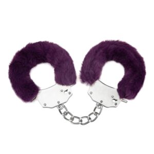 Menottes fourrées violettes pour adultes