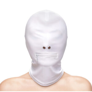 Capuche zippée en simili cuir